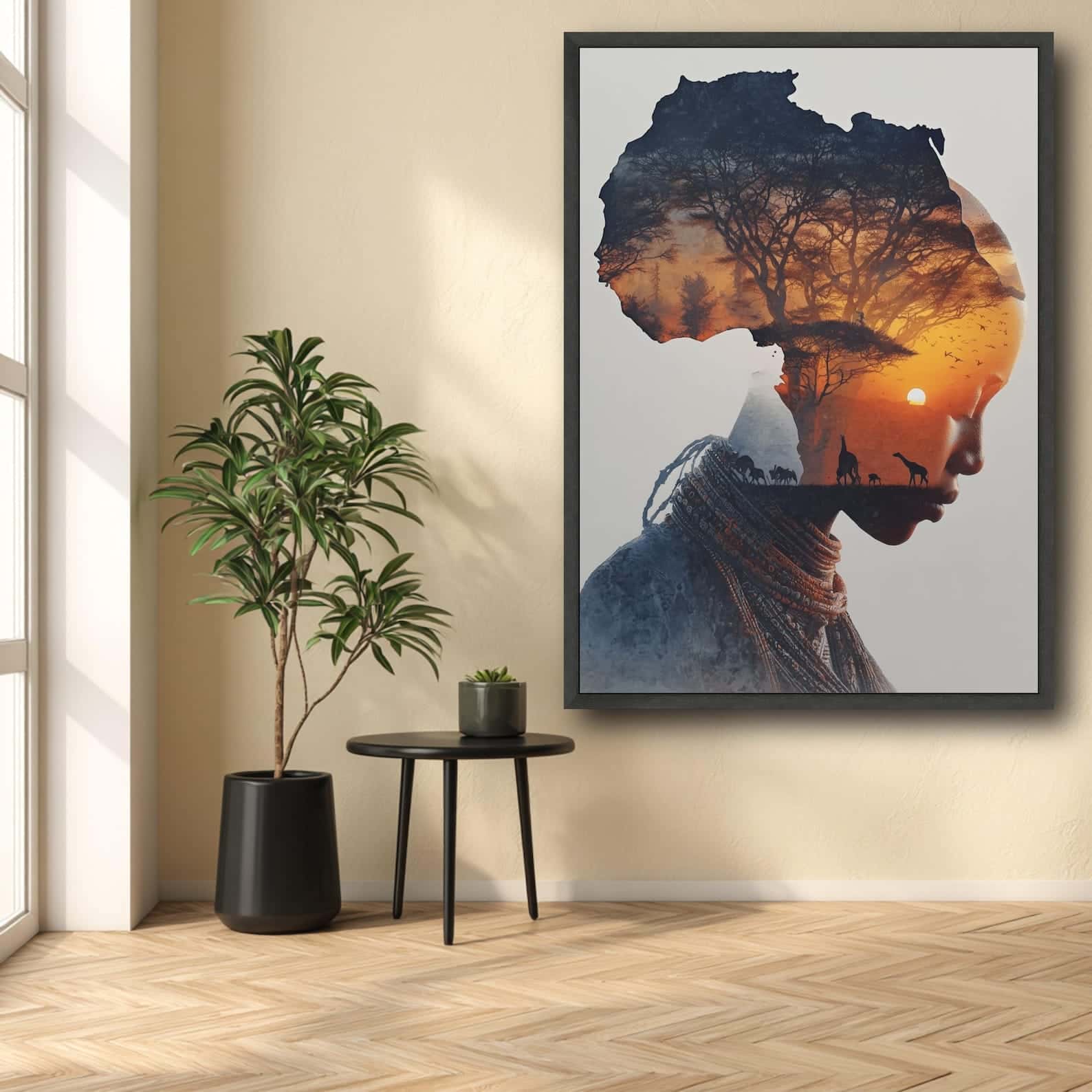 African Artwork | Afrocentric Wall Art | A2 at XILEF Art