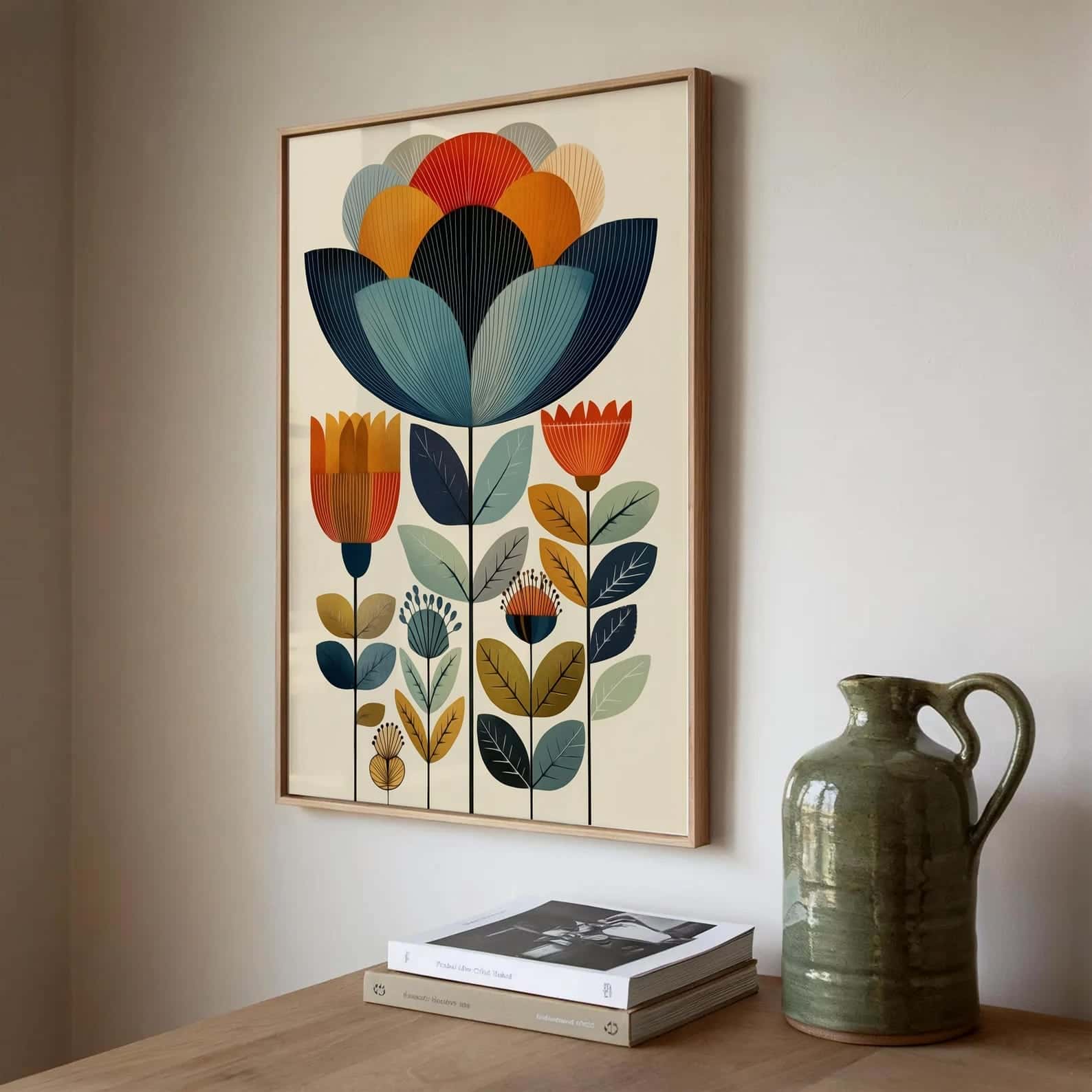 Flowers Artwork | Floral Nature Wall Art | Single, A2 at XILEF Art