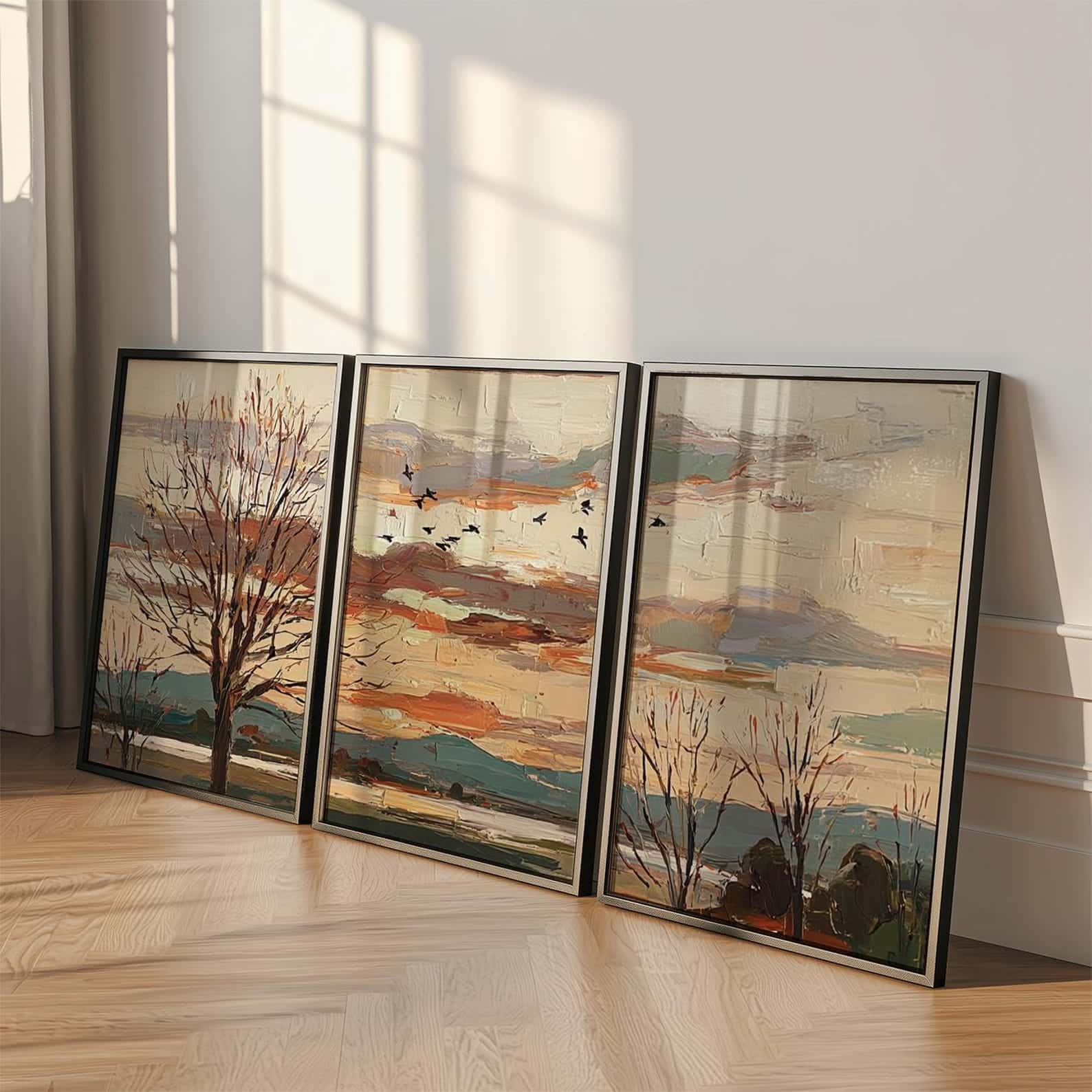 Landscape Artwork | Nature Wall Art | Trio, A2 at XILEF Art