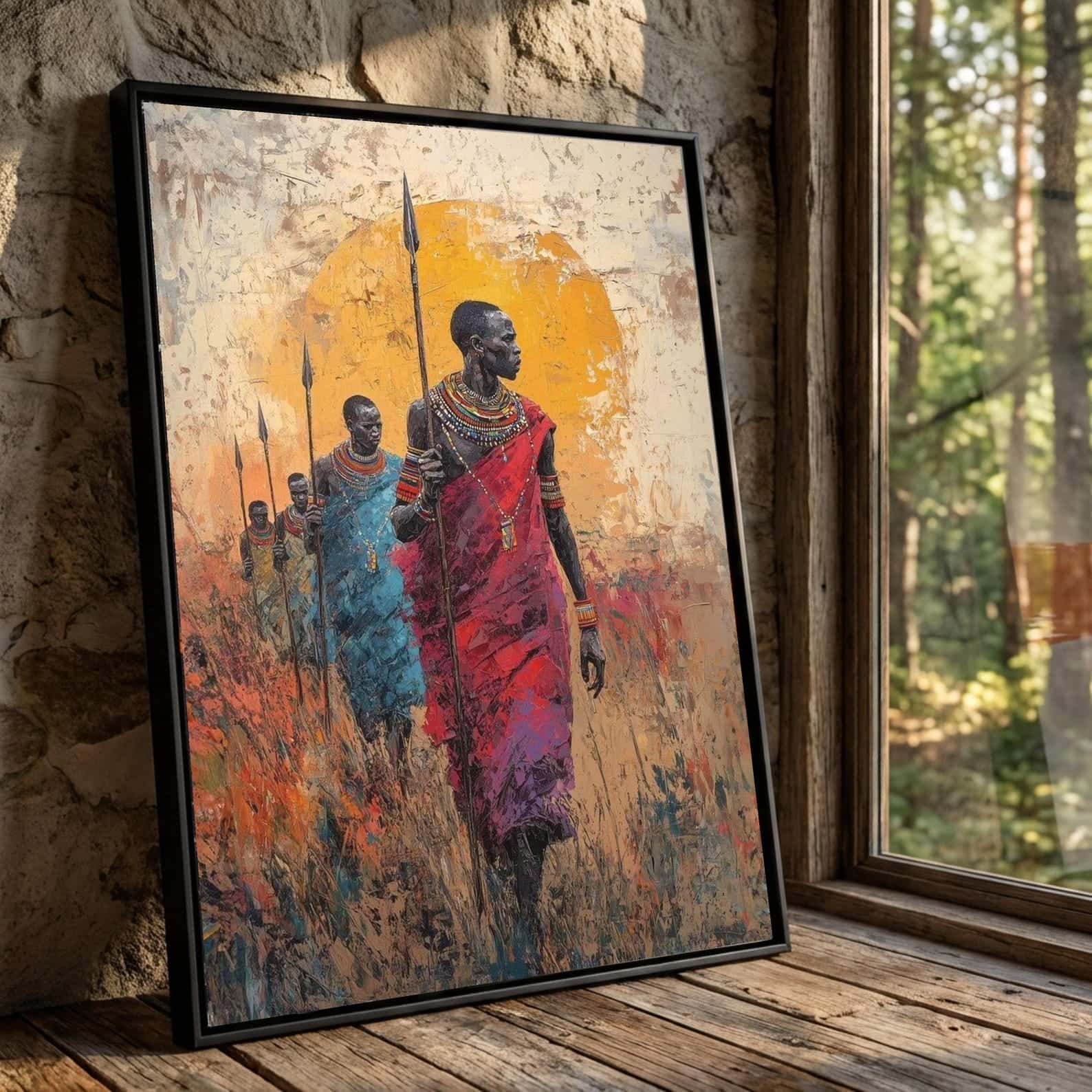 African Artwork | Afrocentric Wall Art | A2 at XILEF Art