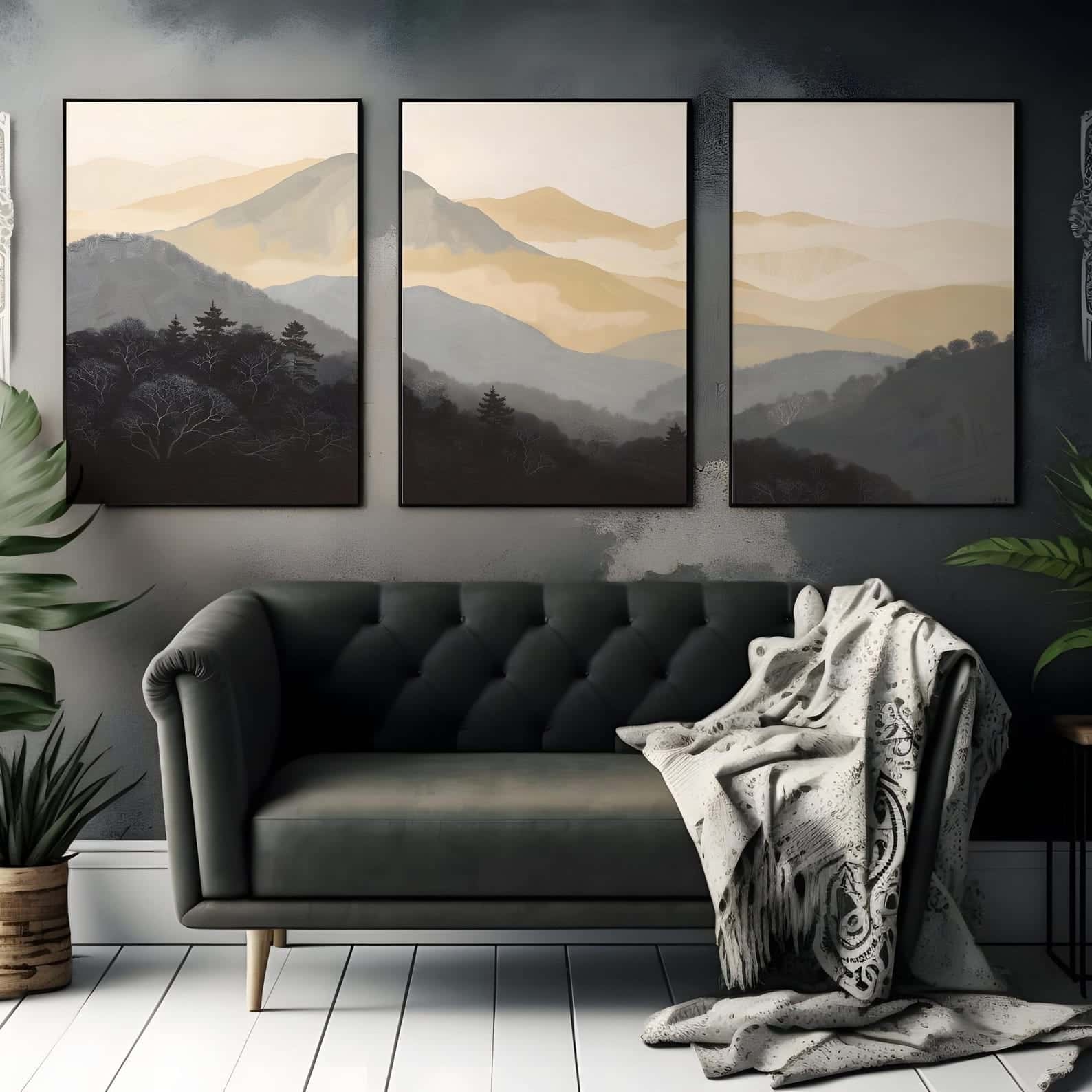 Landscape Artwork | Nature Wall Art | Trio, A2 at XILEF Art