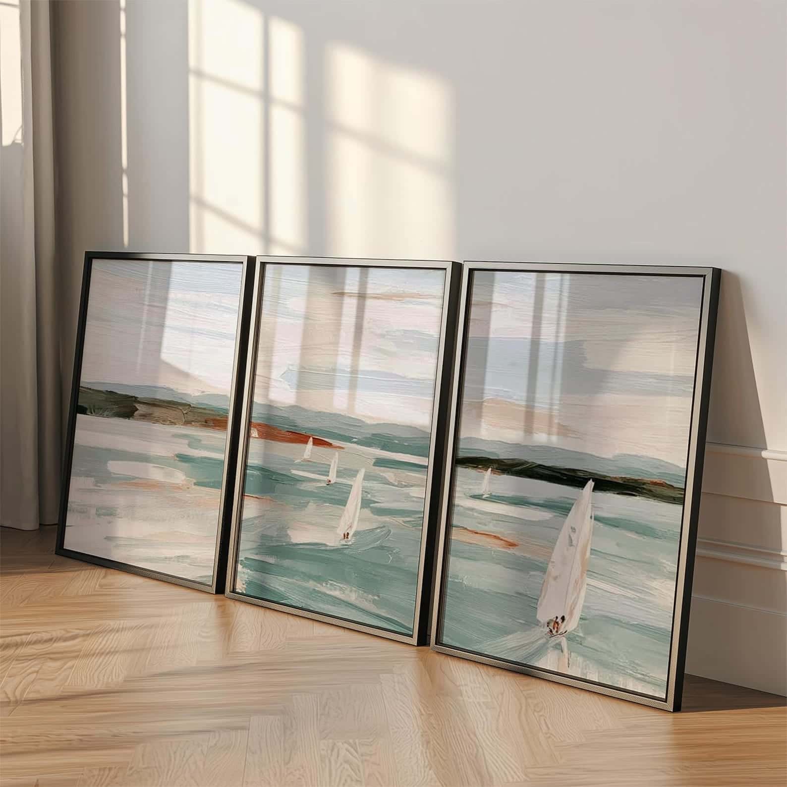 Seascape Artwork | Nature Wall Art | Trio, A2 at XILEF Art