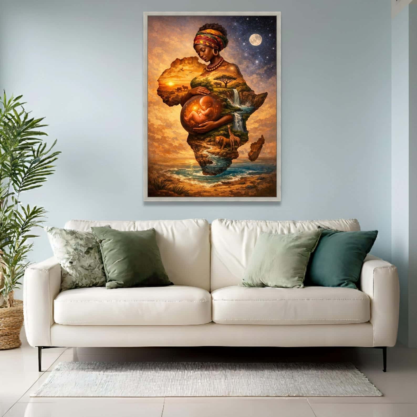African Artwork | Afrocentric Wall Art | A2 at XILEF Art