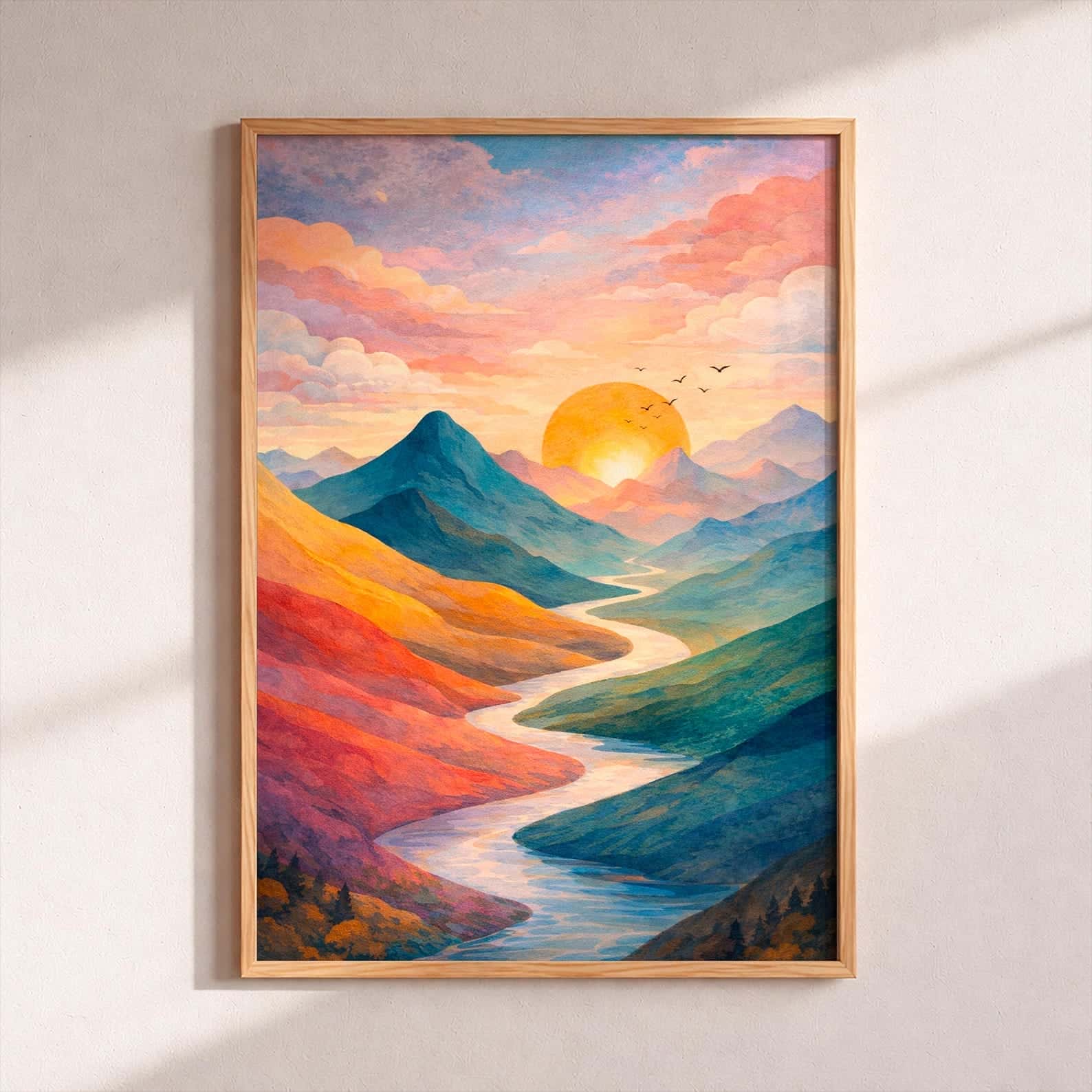 Landscape Artwork | Nature Wall Art | Single, A2 at XILEF Art