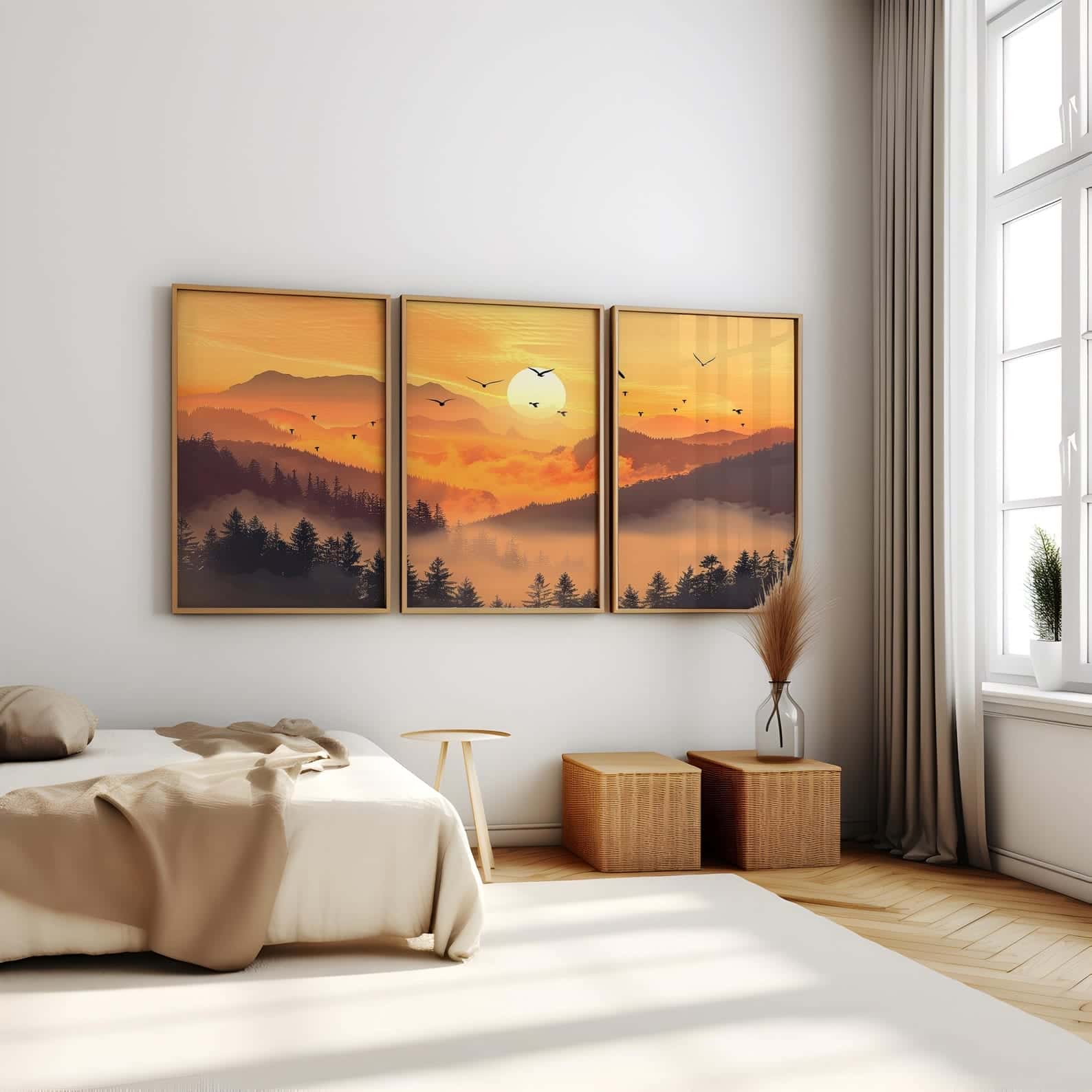 Landscape Artwork | Nature Wall Art | Trio, A2 at XILEF Art
