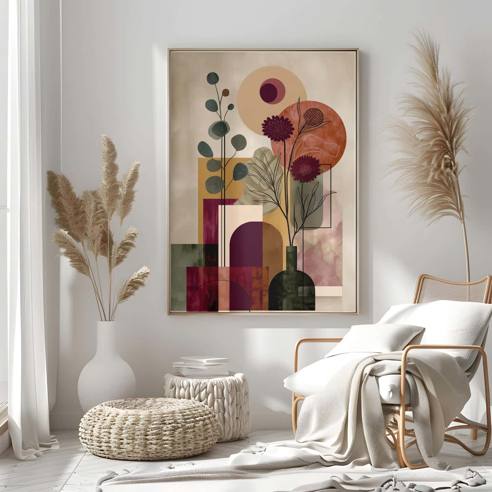 Flowers Artwork | Floral Nature Wall Art | Single, A2 at XILEF Art