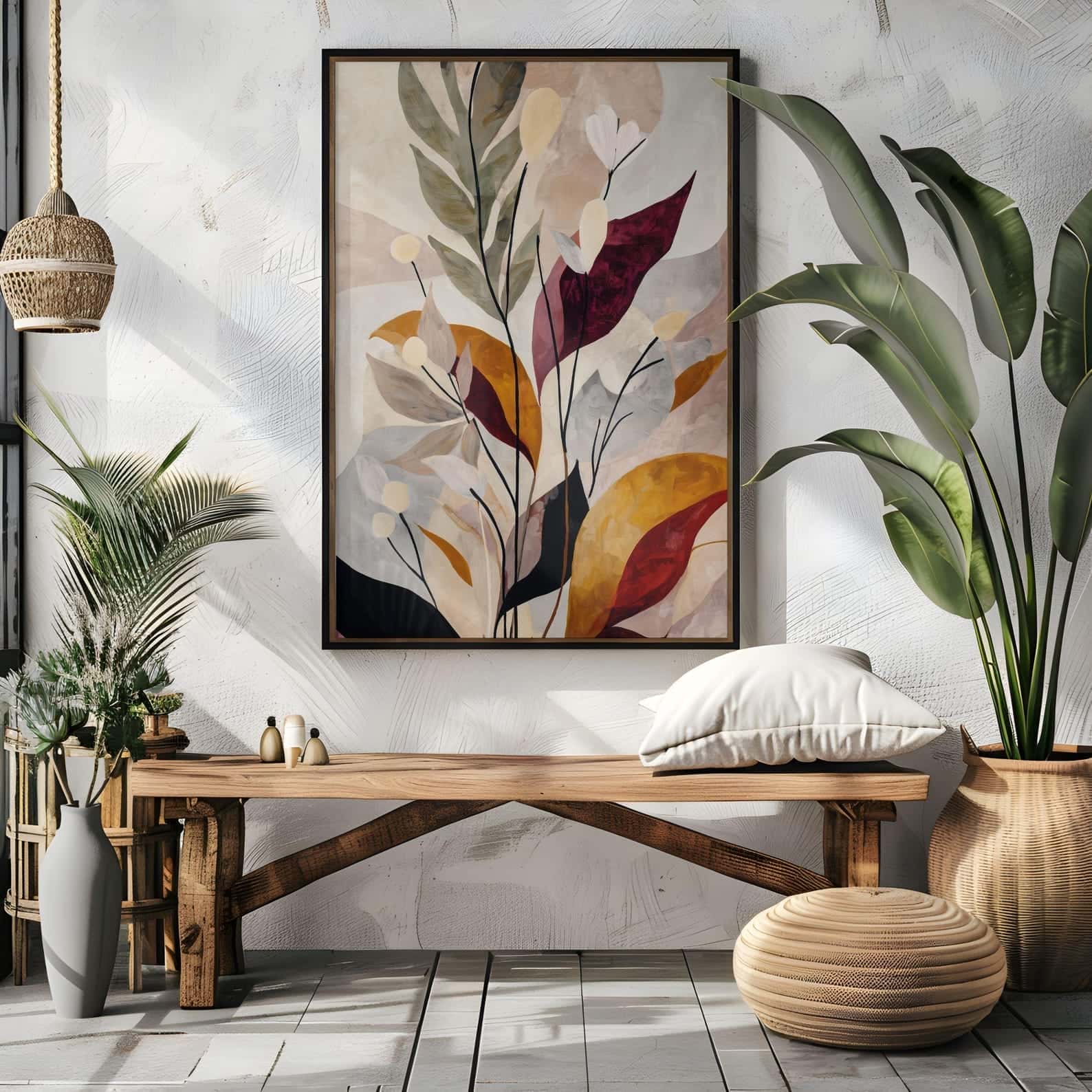 Flowers Artwork | Floral Nature Wall Art | Single, A2 at XILEF Art