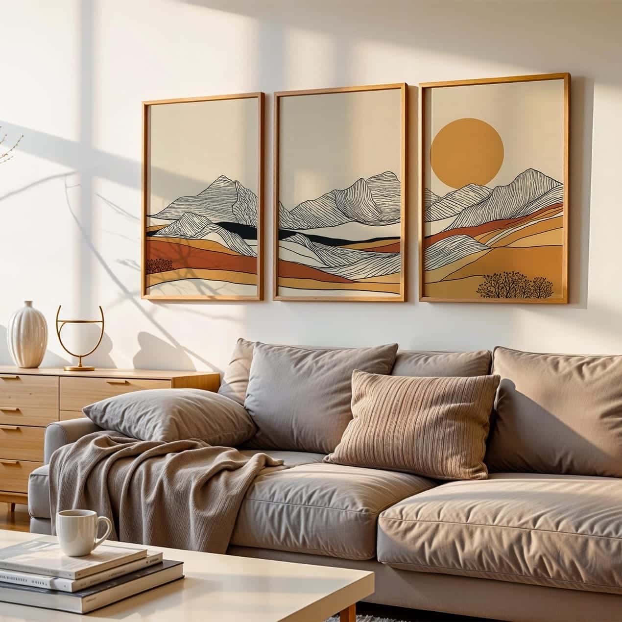 Landscape Artwork | Nature Wall Art | Trio, A2 at XILEF Art