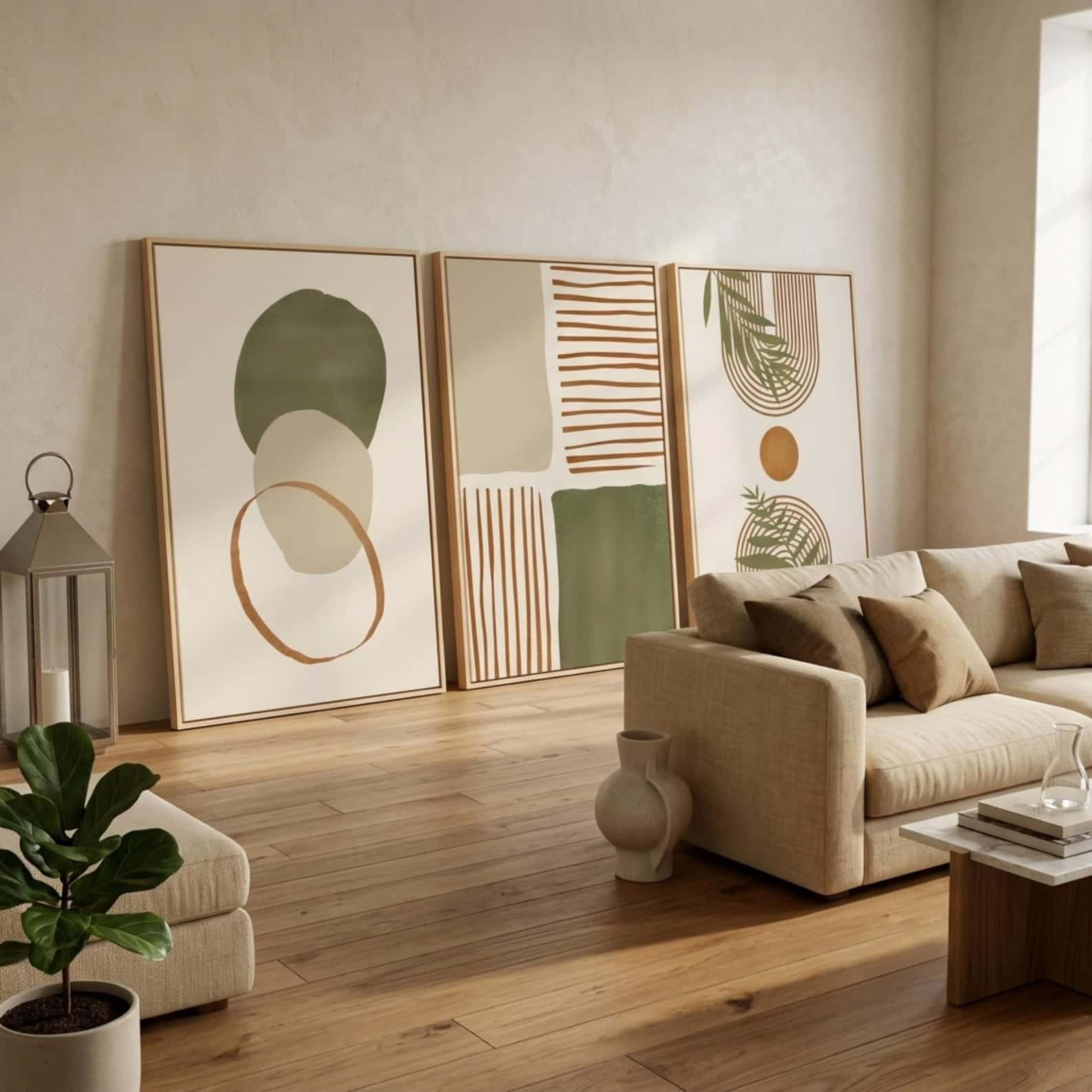 Abstract Artwork | Modern Wall Art Style | Trio, A2 at XILEF Art