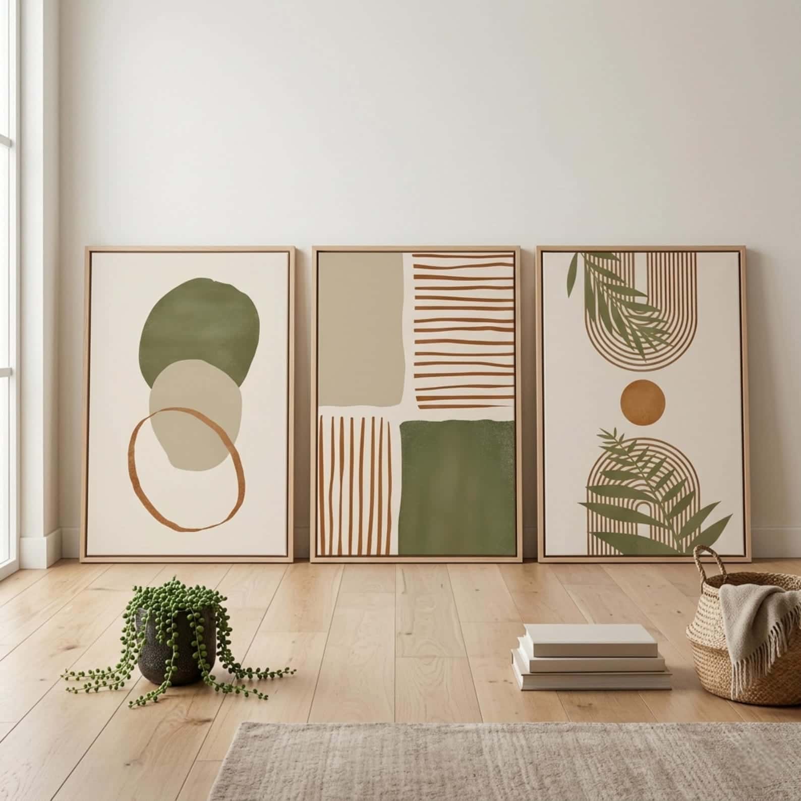 Abstract Artwork | Modern Wall Art Style | Trio, A2 at XILEF Art