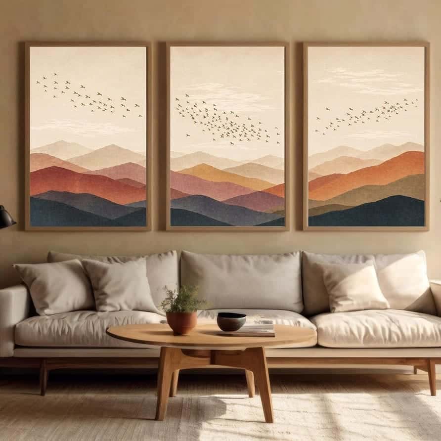 Landscape Artwork | Nature Wall Art | Trio, A2 at XILEF Art