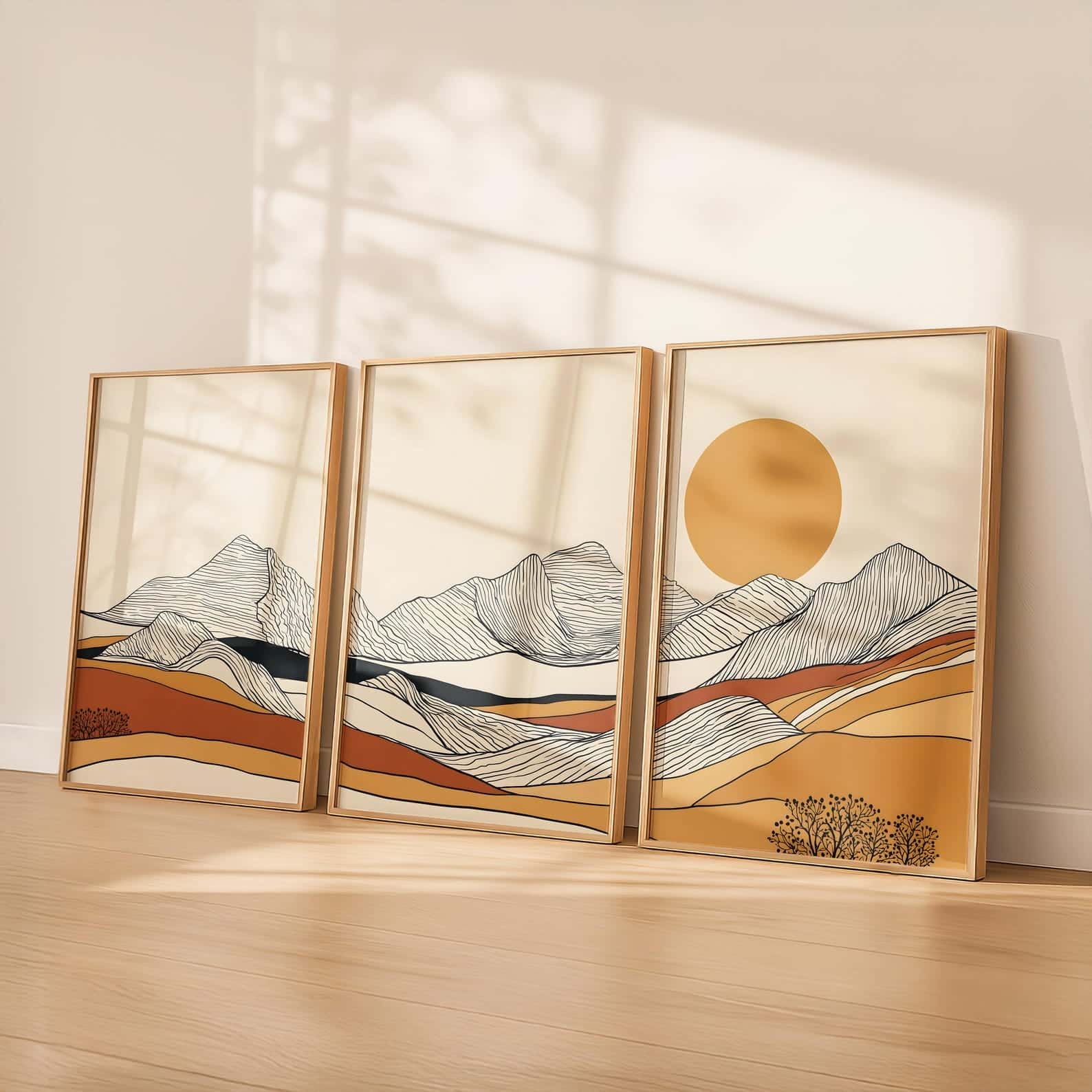 Landscape Artwork | Nature Wall Art | Trio, A2 at XILEF Art