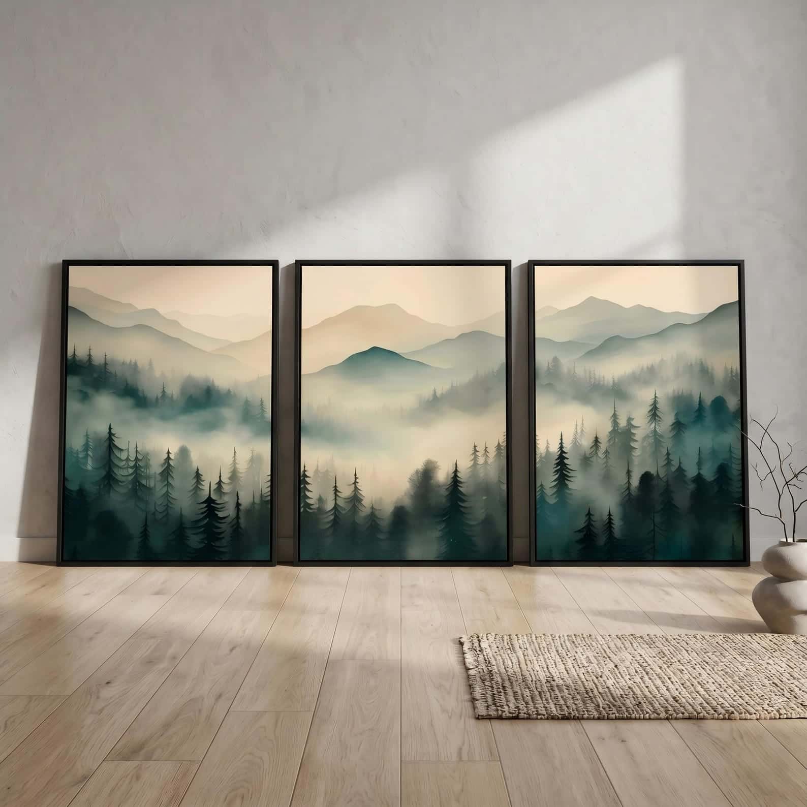 Landscape Artwork | Nature Wall Art | Trio, A2 at XILEF Art