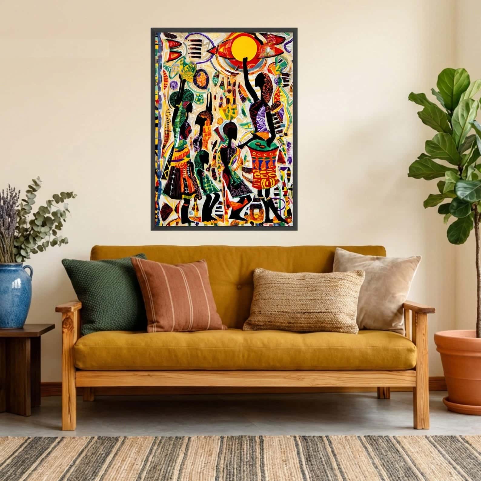 African Artwork | Afrocentric Wall Art | A2 at XILEF Art