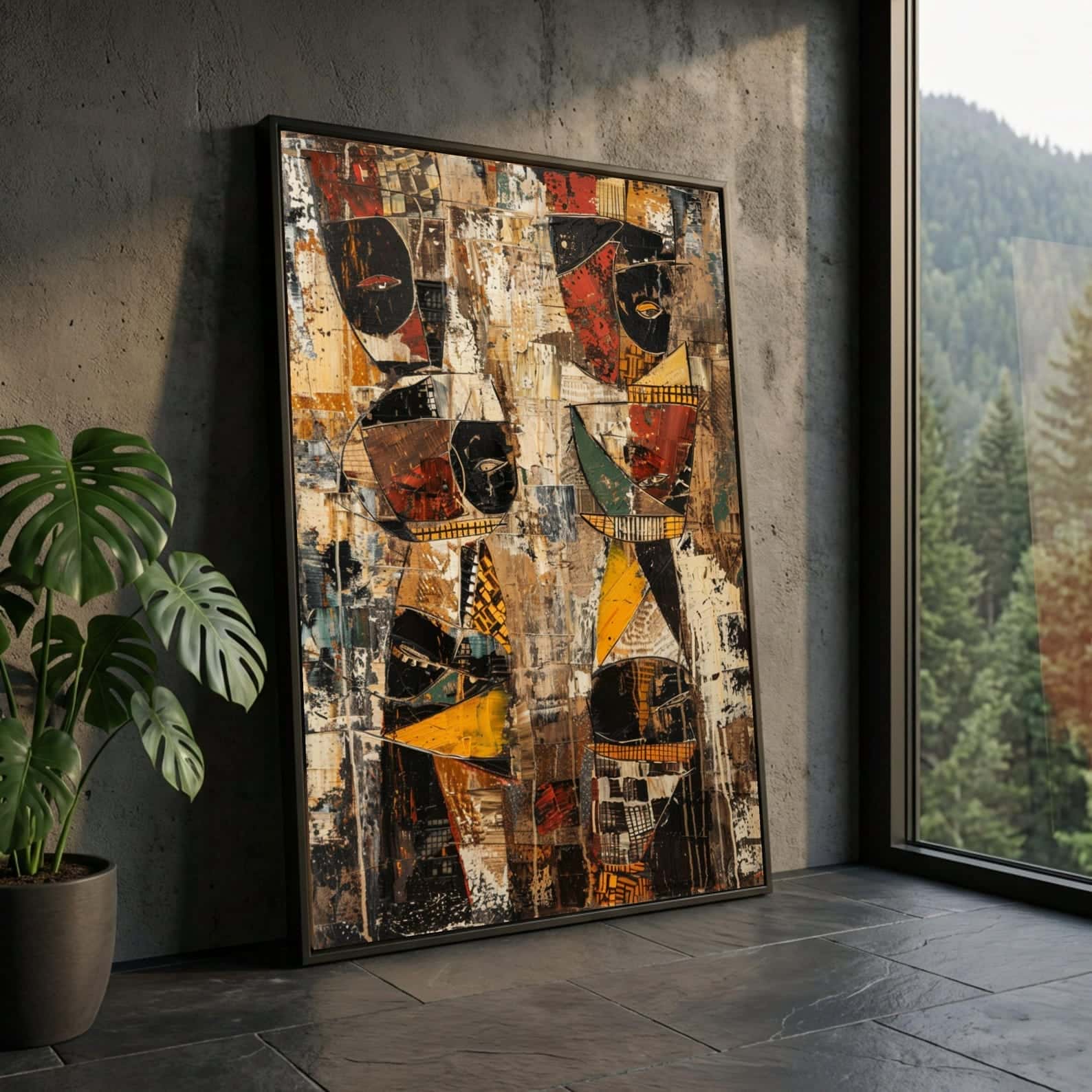 African Artwork | Afrocentric Wall Art | A2 at XILEF Art