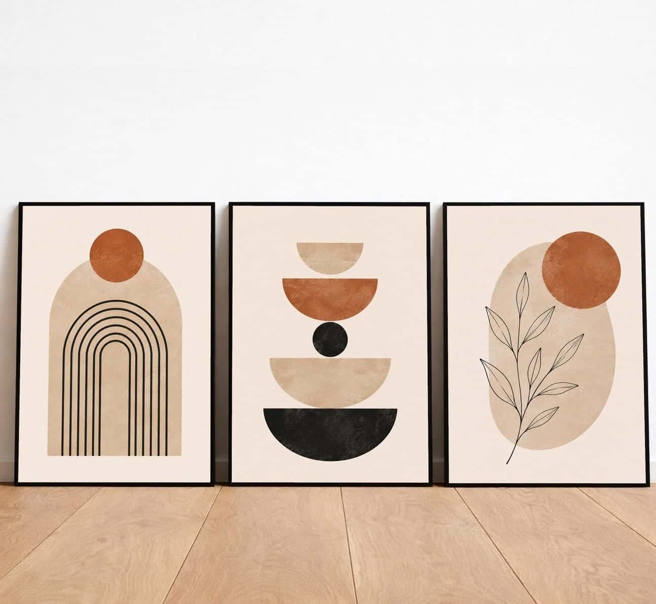 Abstract Artwork | Modern Wall Art Style | Trio, A2 at XILEF Art