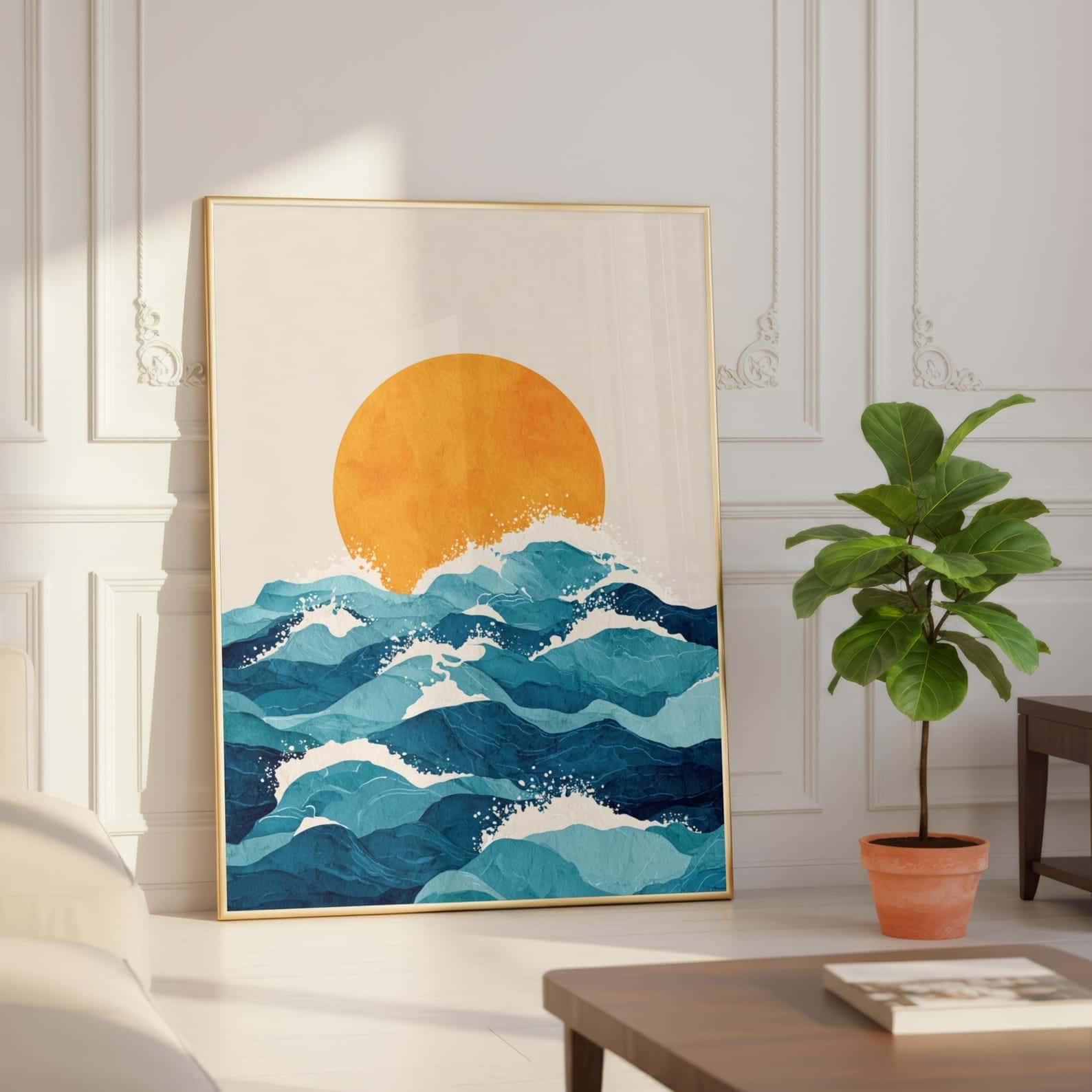 Seascape Artwork | Nature Wall Art | Single, A2 at XILEF Art
