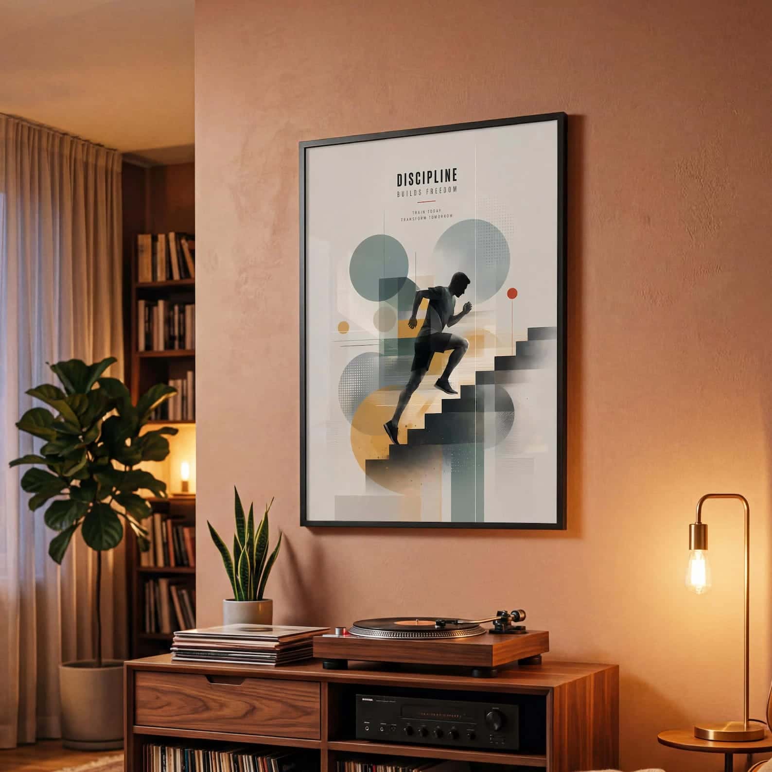 Discipline Builds Freedom Artwork | Inspirational Wall Art | Single, A2 at XILEF Art