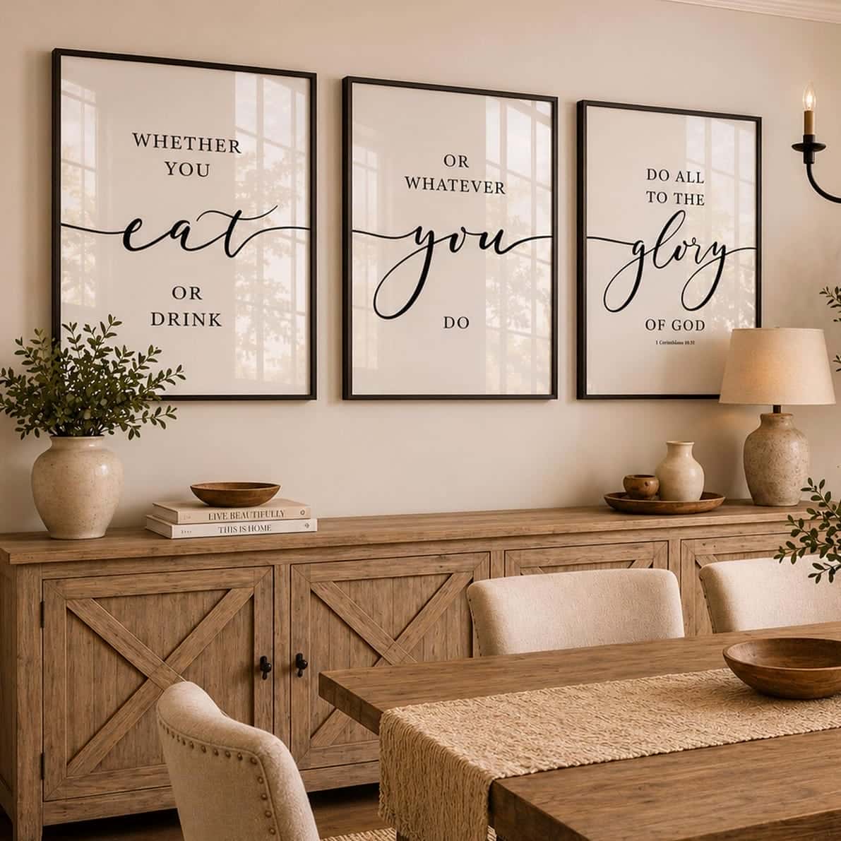 Kitchen or Dining Artwork |  Home Wall Art | Trio, A2 at XILEF Art