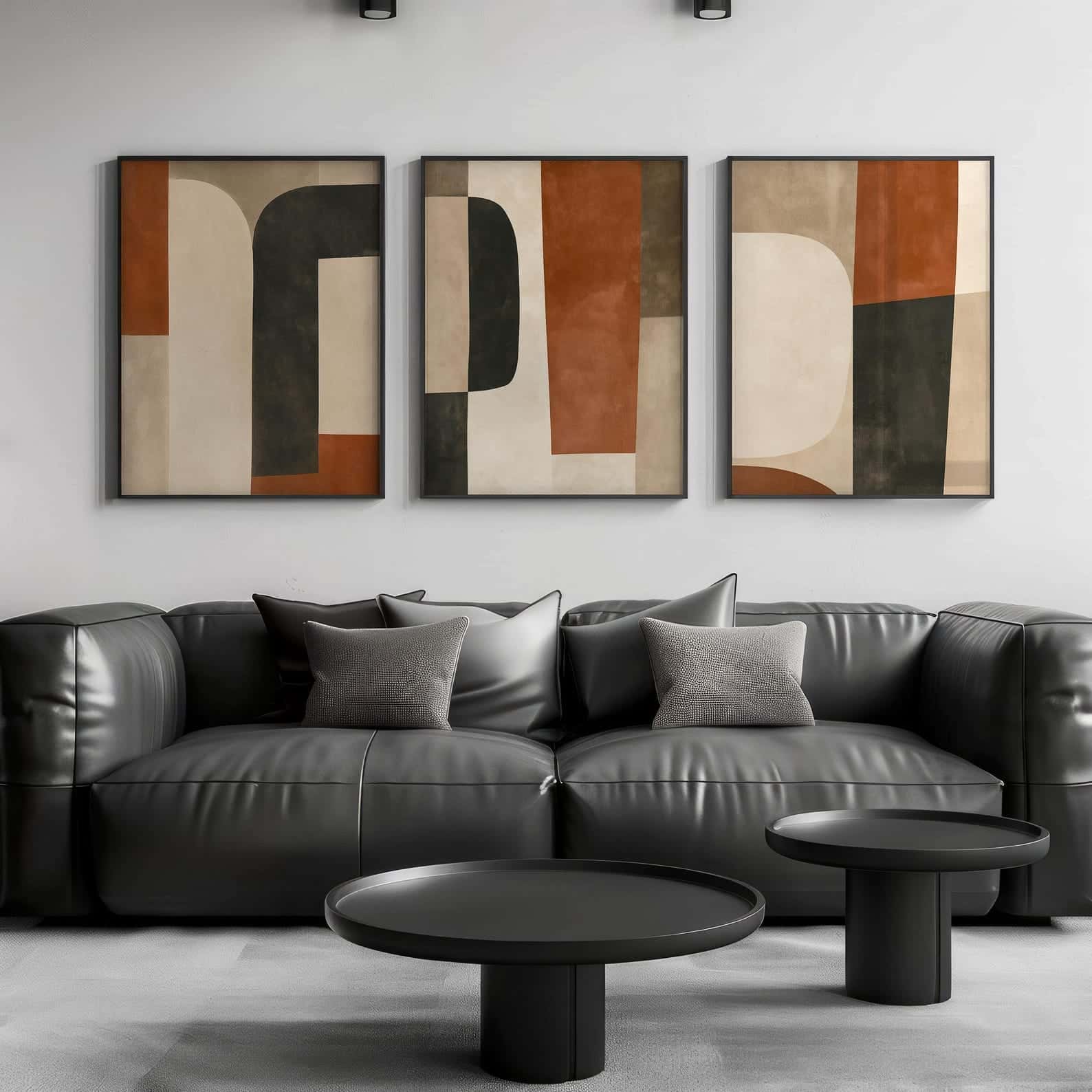 Abstract Artwork | Modern Wall Art Style | Trio, A2 at XILEF Art