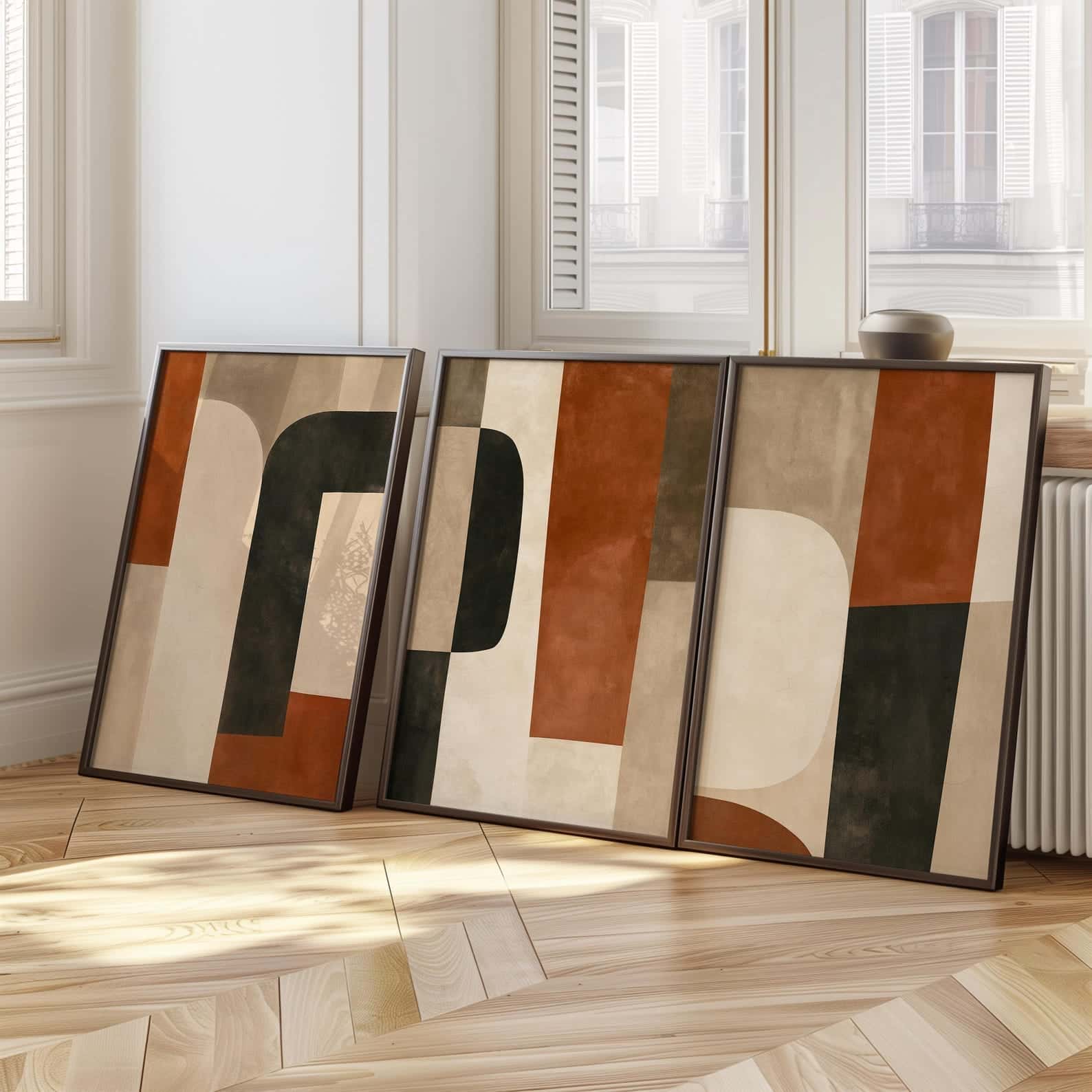 Abstract Artwork | Modern Wall Art Style | Trio, A2 at XILEF Art