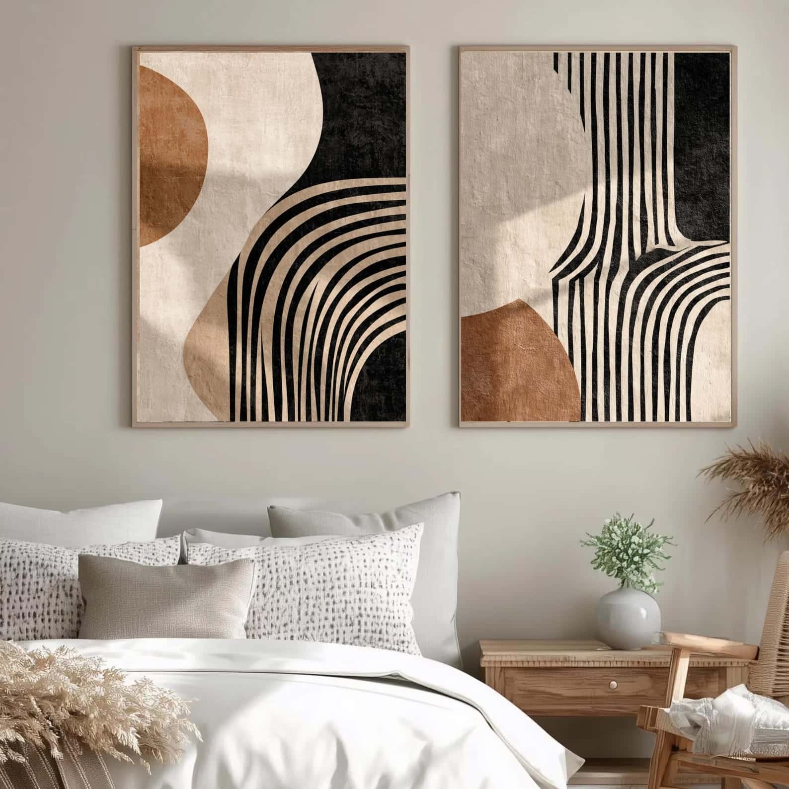 Abstract Artwork | Modern Wall Art Style | Duo, A2 at XILEF Art