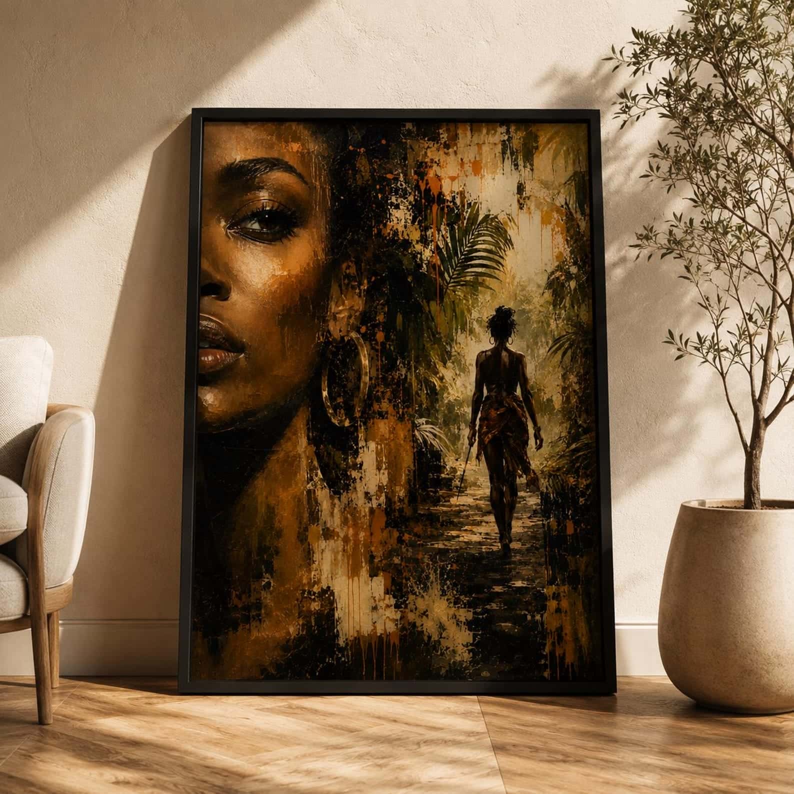 African Artwork | Afrocentric Wall Art | A2 at XILEF Art