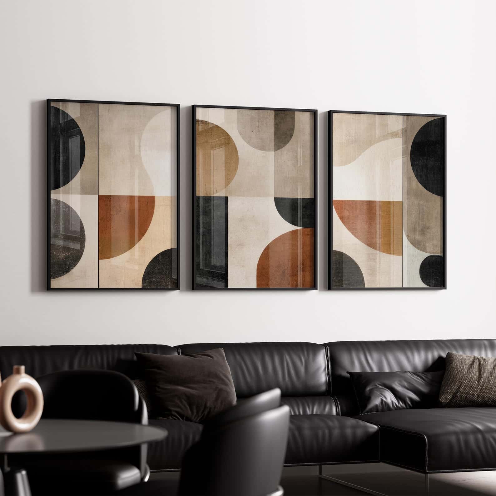Abstract Artwork | Modern Wall Art Style | Trio, A2 at XILEF Art