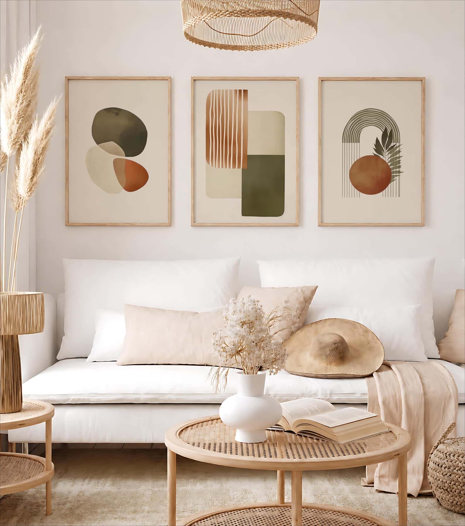 Abstract Artwork | Modern Wall Art Style | Trio, A2 at XILEF Art