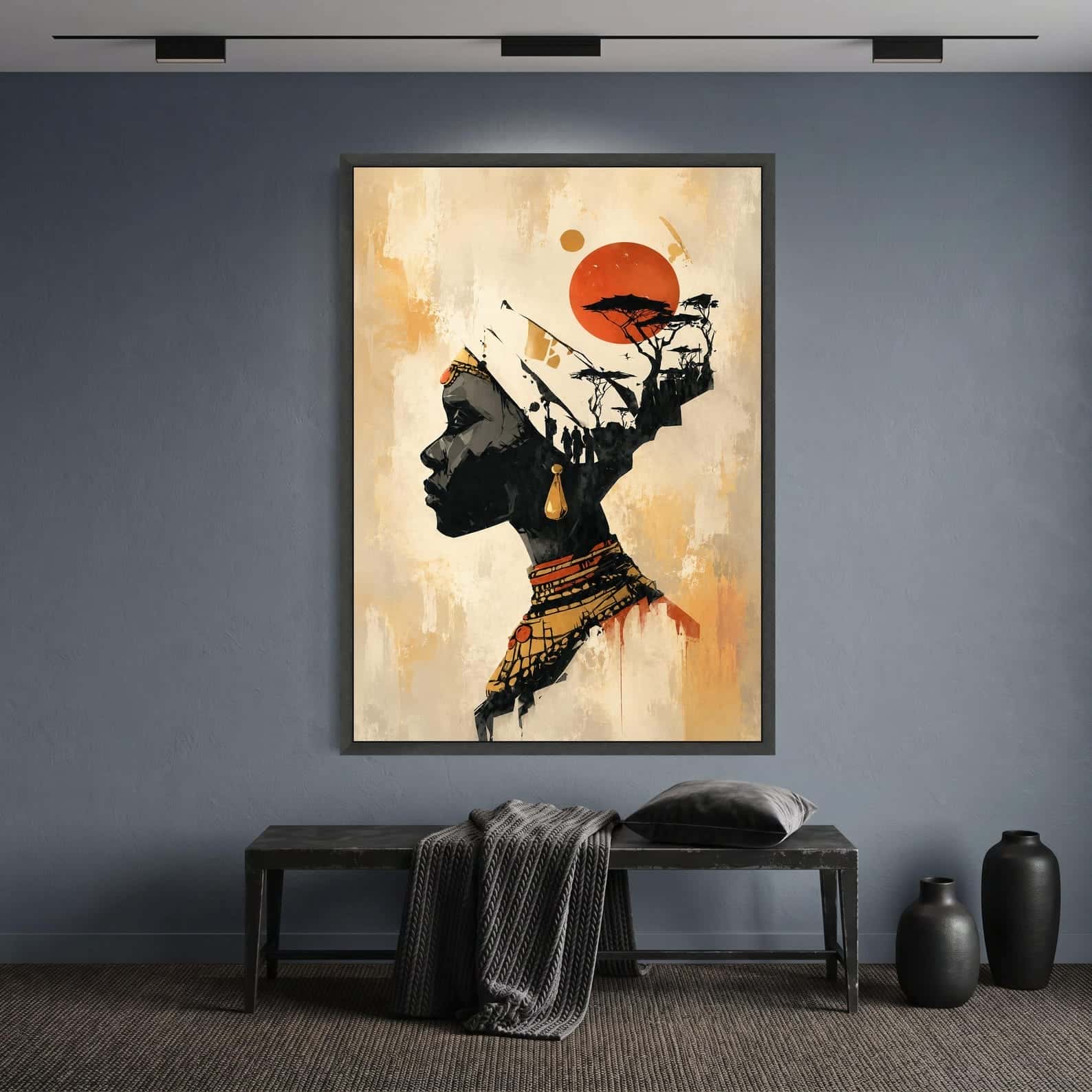 African Artwork | Afrocentric Wall Art | A2 at XILEF Art