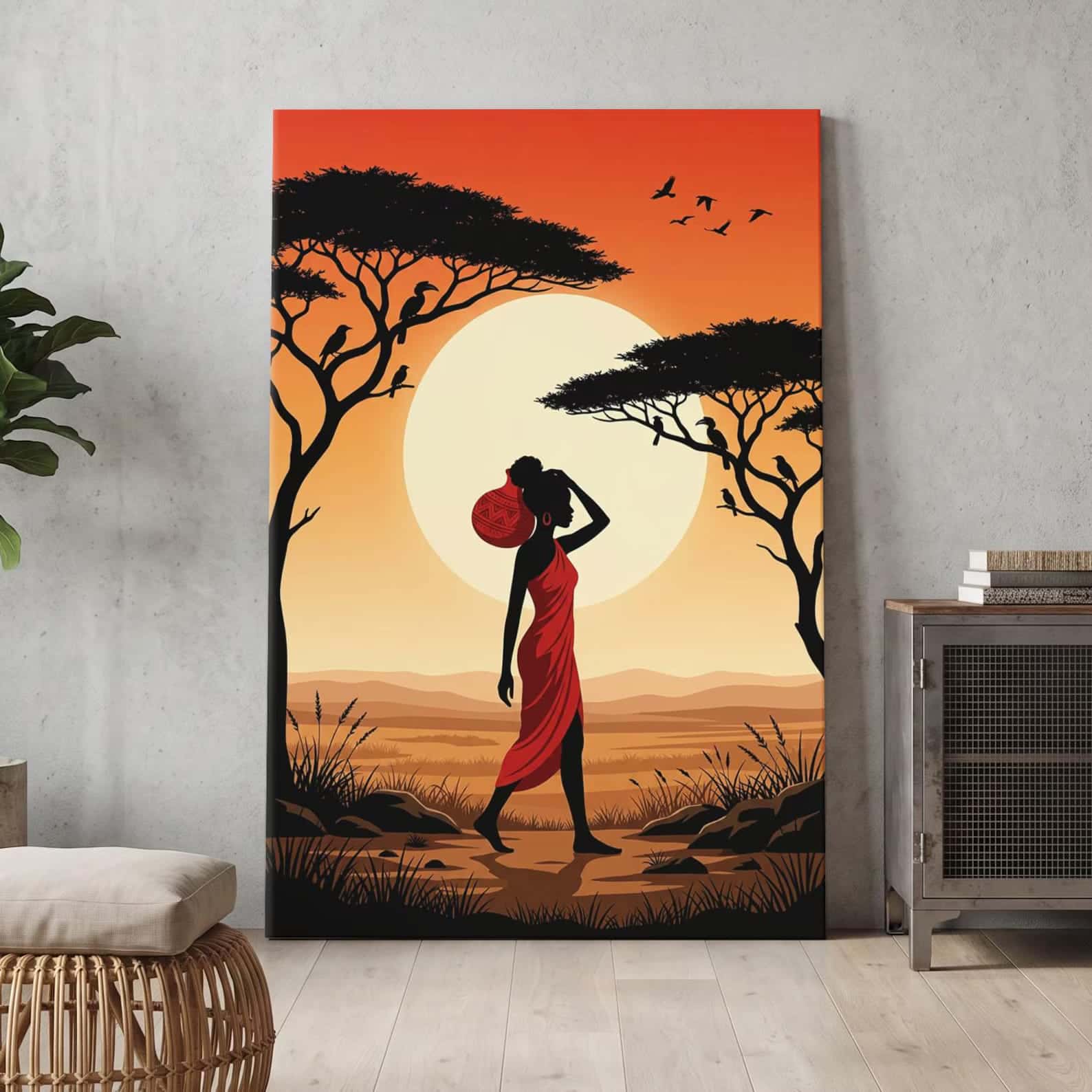 African Artwork | Afrocentric Wall Art | A2 at XILEF Art