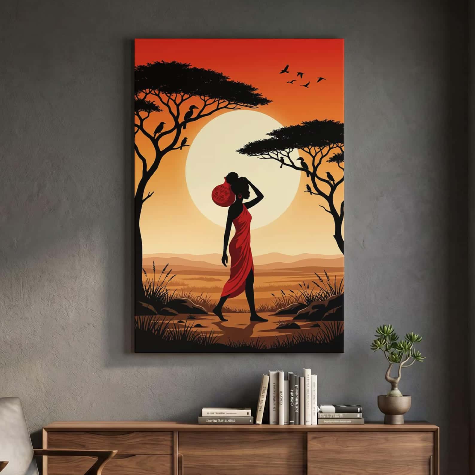 African Artwork | Afrocentric Wall Art | A2 at XILEF Art
