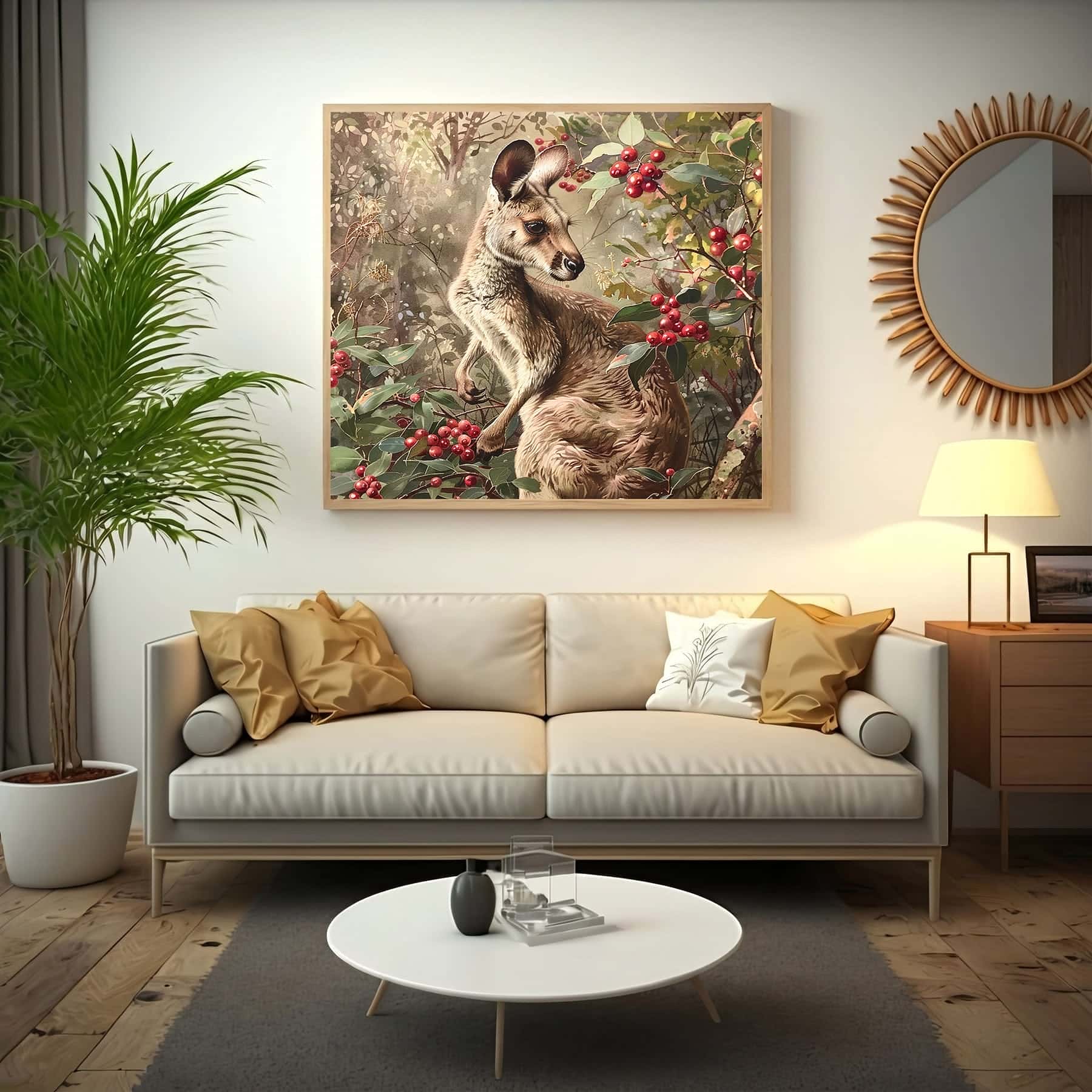 Kangaroo | Wildlife Artwork | Nature Wall Art | A2 at XILEF Art