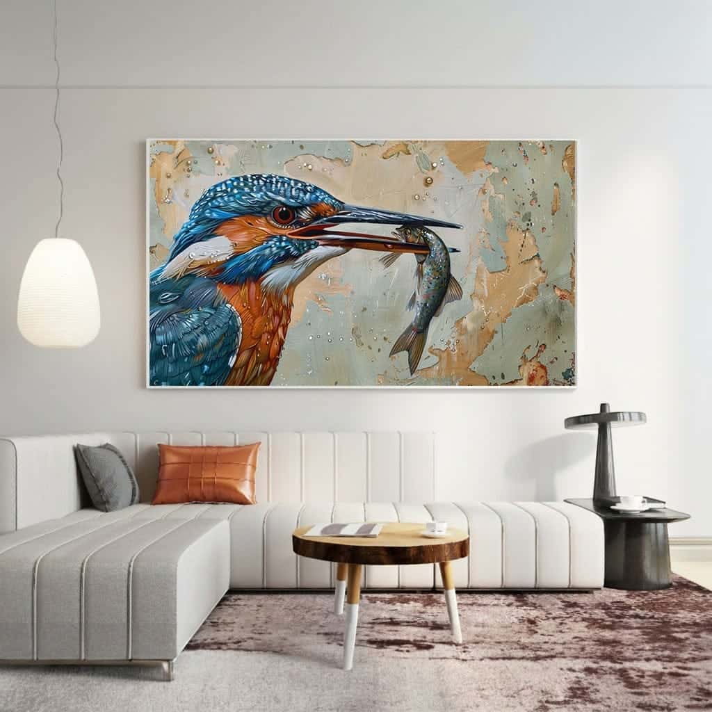 Kingfisher | Wildlife Artwork | Nature Wall Art | A2 at XILEF Art