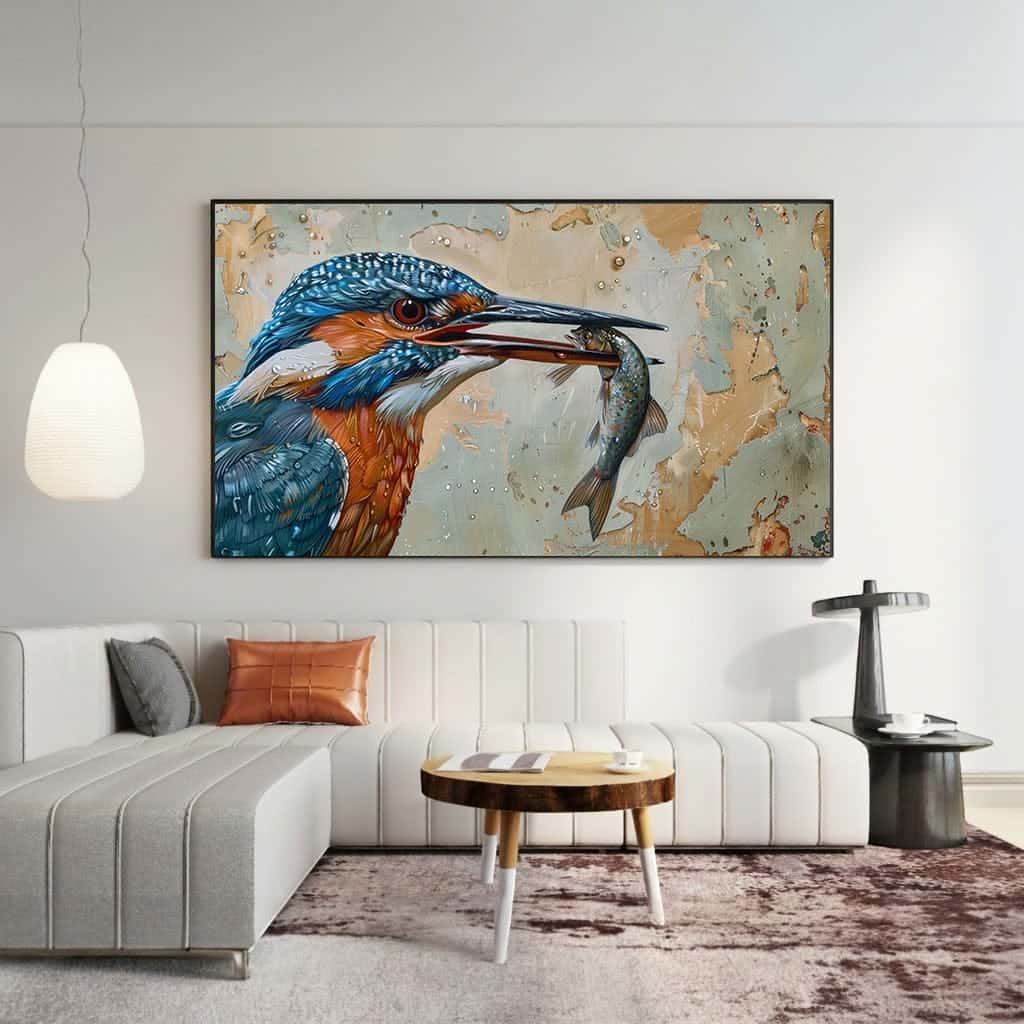 Kingfisher | Wildlife Artwork | Nature Wall Art | A2 at XILEF Art