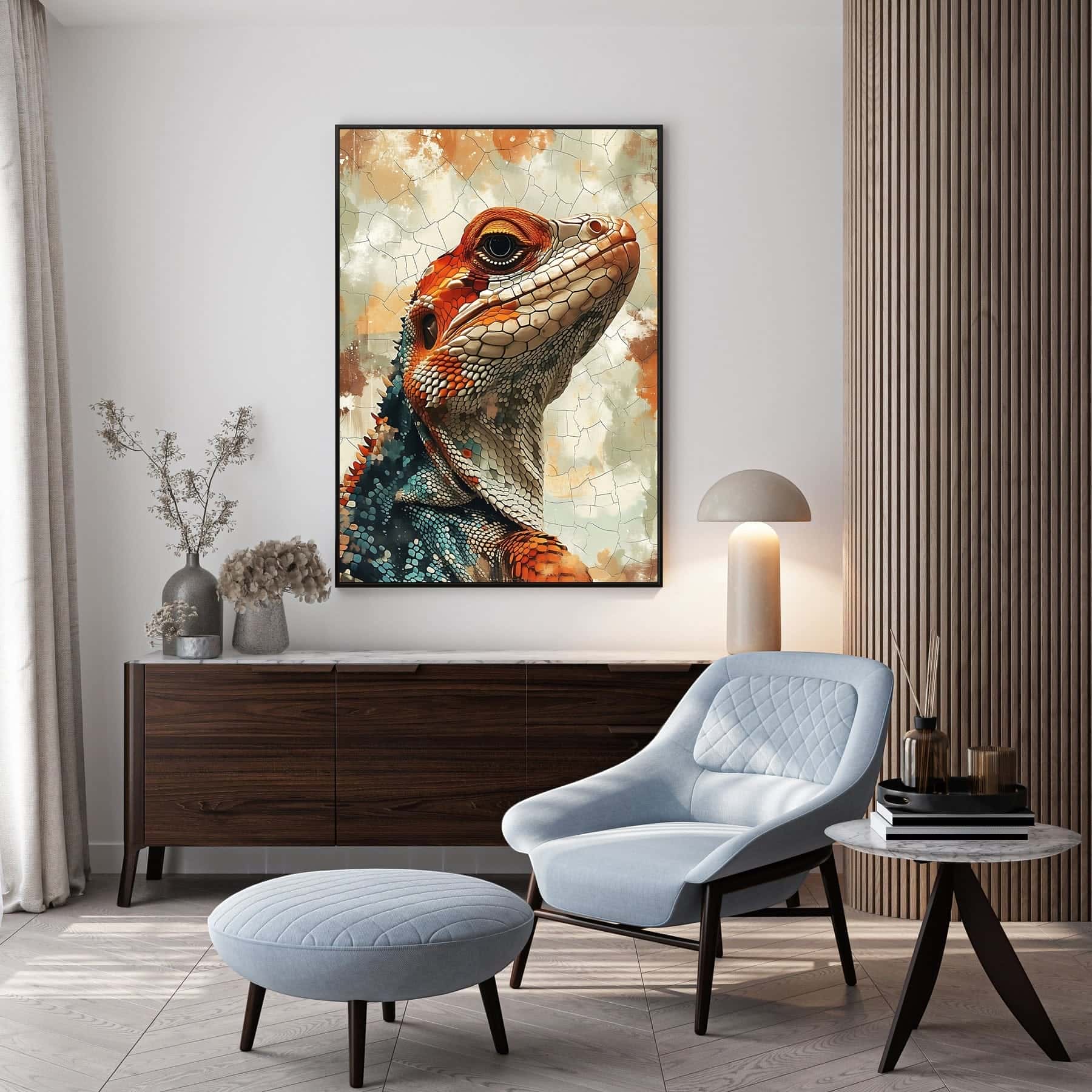 Lizard | Wildlife Artwork | Nature Wall Art | A2 at XILEF Art