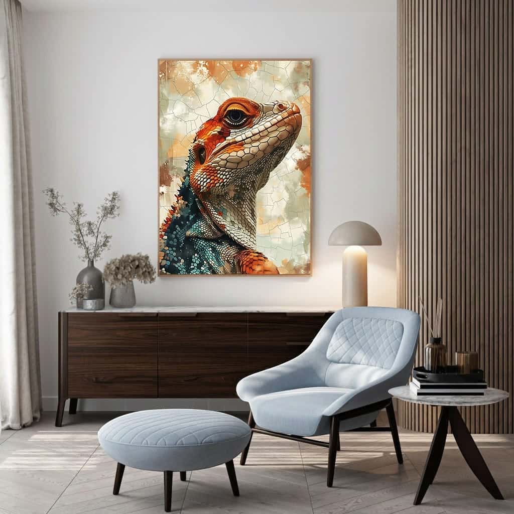 Lizard | Wildlife Artwork | Nature Wall Art | A2 at XILEF Art