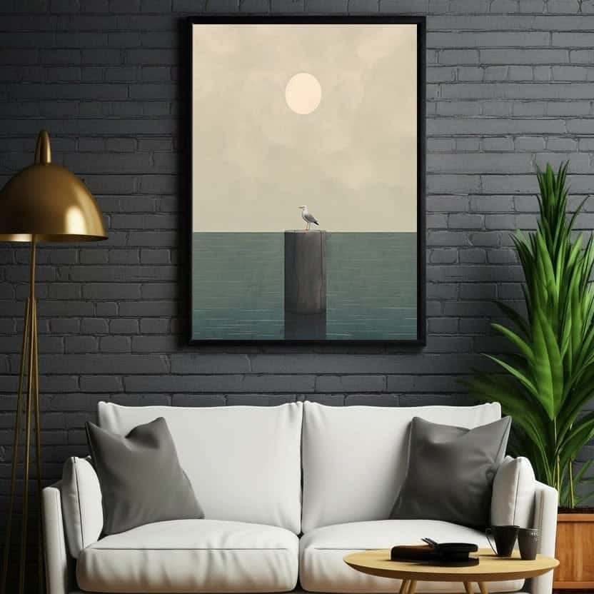 Seagull | Wildlife Artwork | Nature Wall Art | A2 at XILEF Art