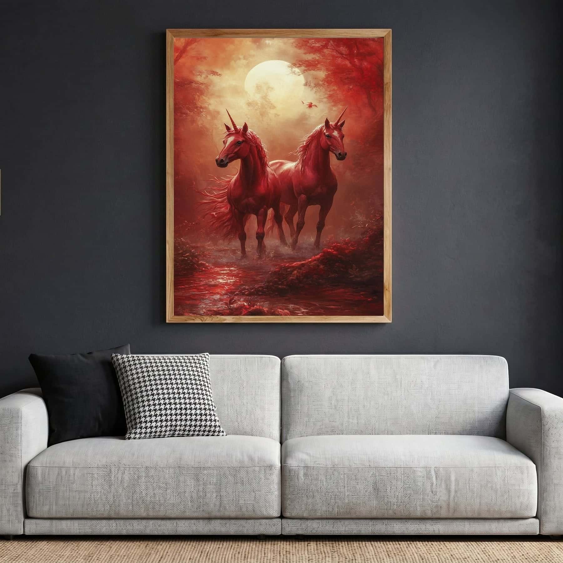 Unicorns | Wildlife Artwork | Nature Wall Art | A2 at XILEF Art